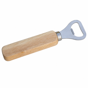 Houten flesopener zonder gravering voor personalisatie
