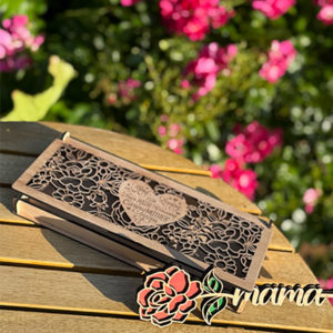 Een roos met een boodschap – persoonlijk tot in detail